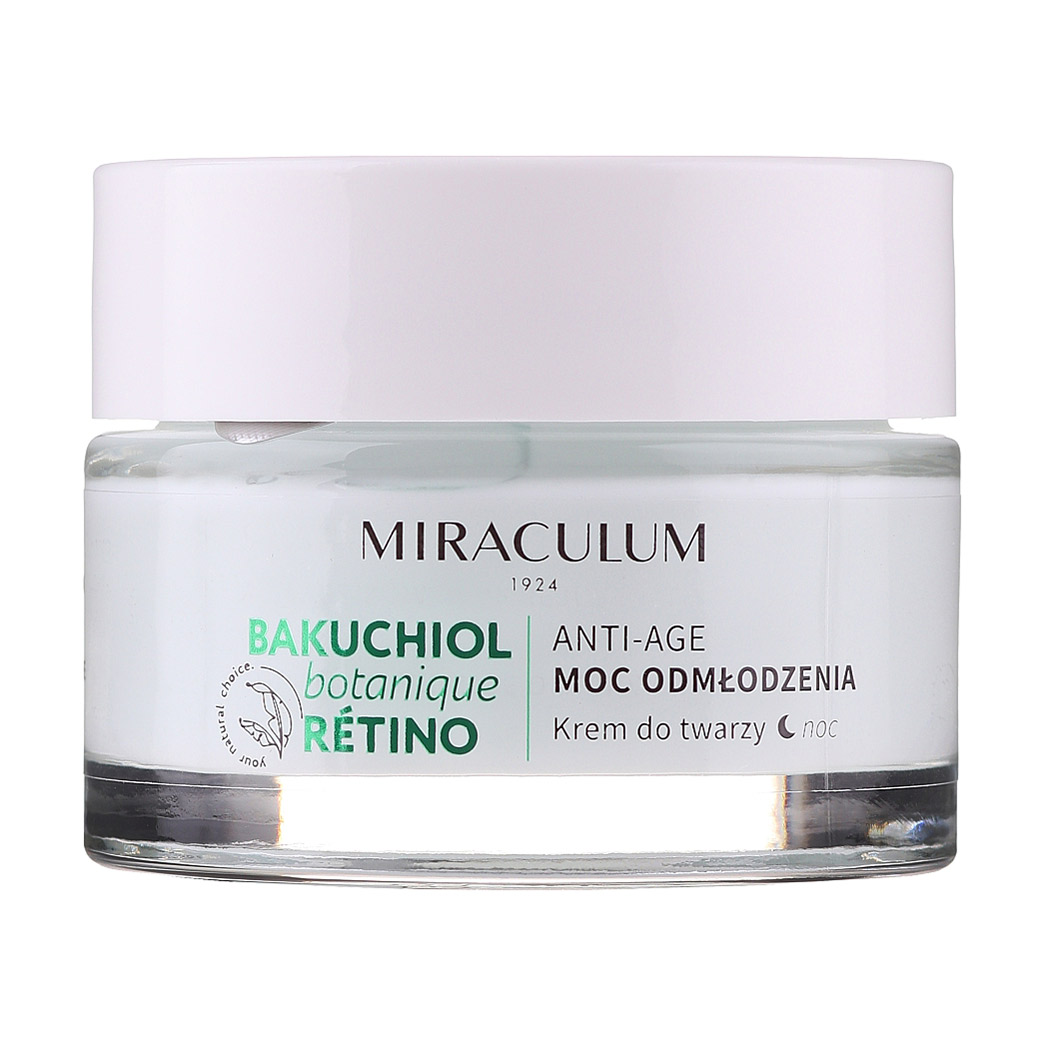 Нічний крем для обличчя Miraculum Bakuchiol Botanique Retino Anti-Age Intensive Lifting, 50 мл